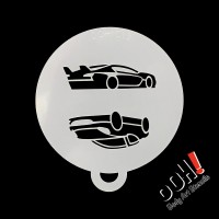 Ooh Body Art Stencil Flip Sports Car (SPORTS CAR FLIP C15)